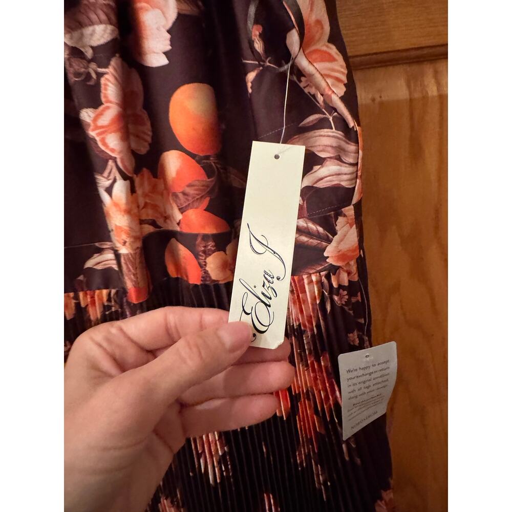 Eliza J Floral Print Sleeveless Midi Dress - Size 12 (see narrative) - Picture 10 of 10